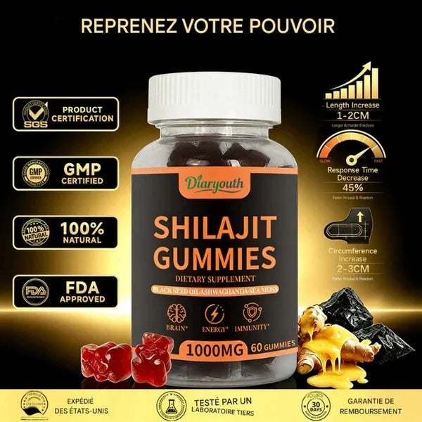 Diaryouth Pure Himalayan Shilajit Gummies