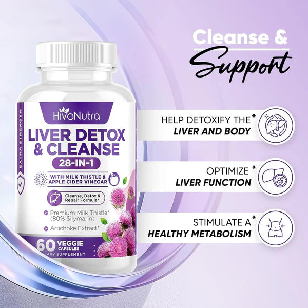 28 en 1 pour le nettoyage et la détoxification du foie