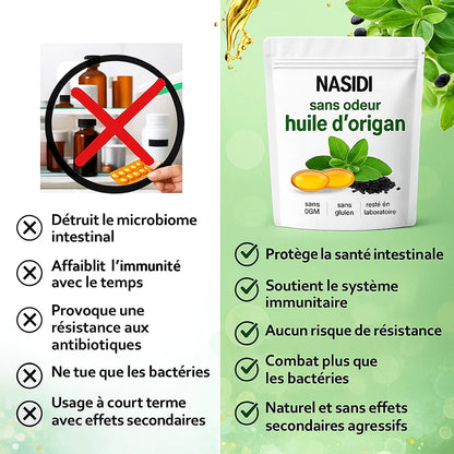 Huile d'origan à l'huile de nigelle