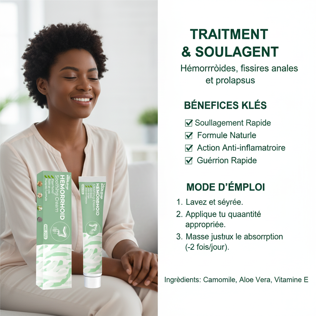 Crème à base de plantes pour hémorroïdes