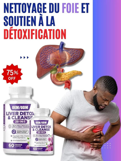 28 en 1 pour le nettoyage et la détoxification du foie