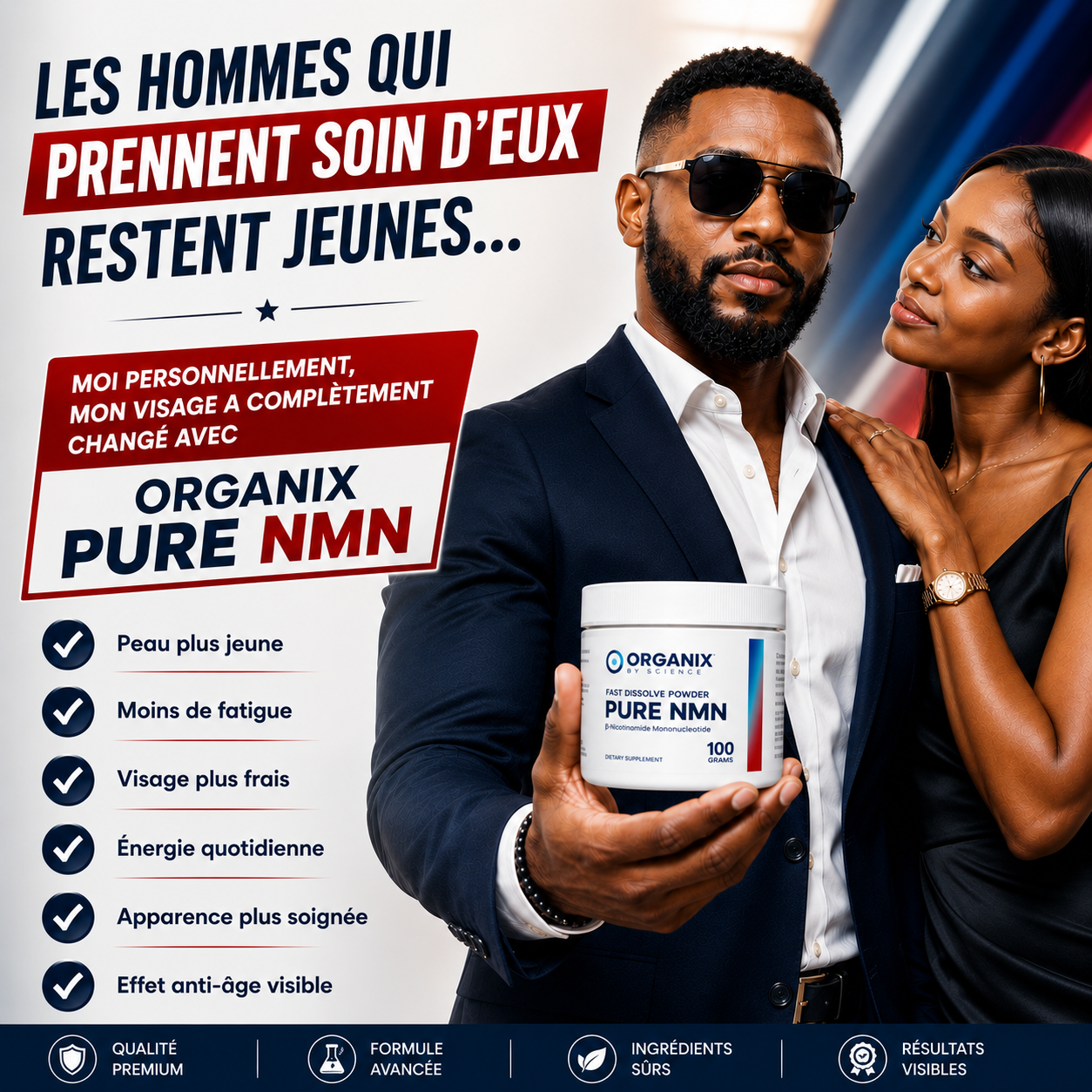 Organix™ - Poudre pure de NMN (Nicotinamide Mononucléotide) (H)