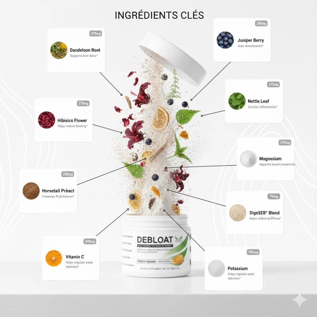 Formule d'équilibre électrolytique anti-ballonnements